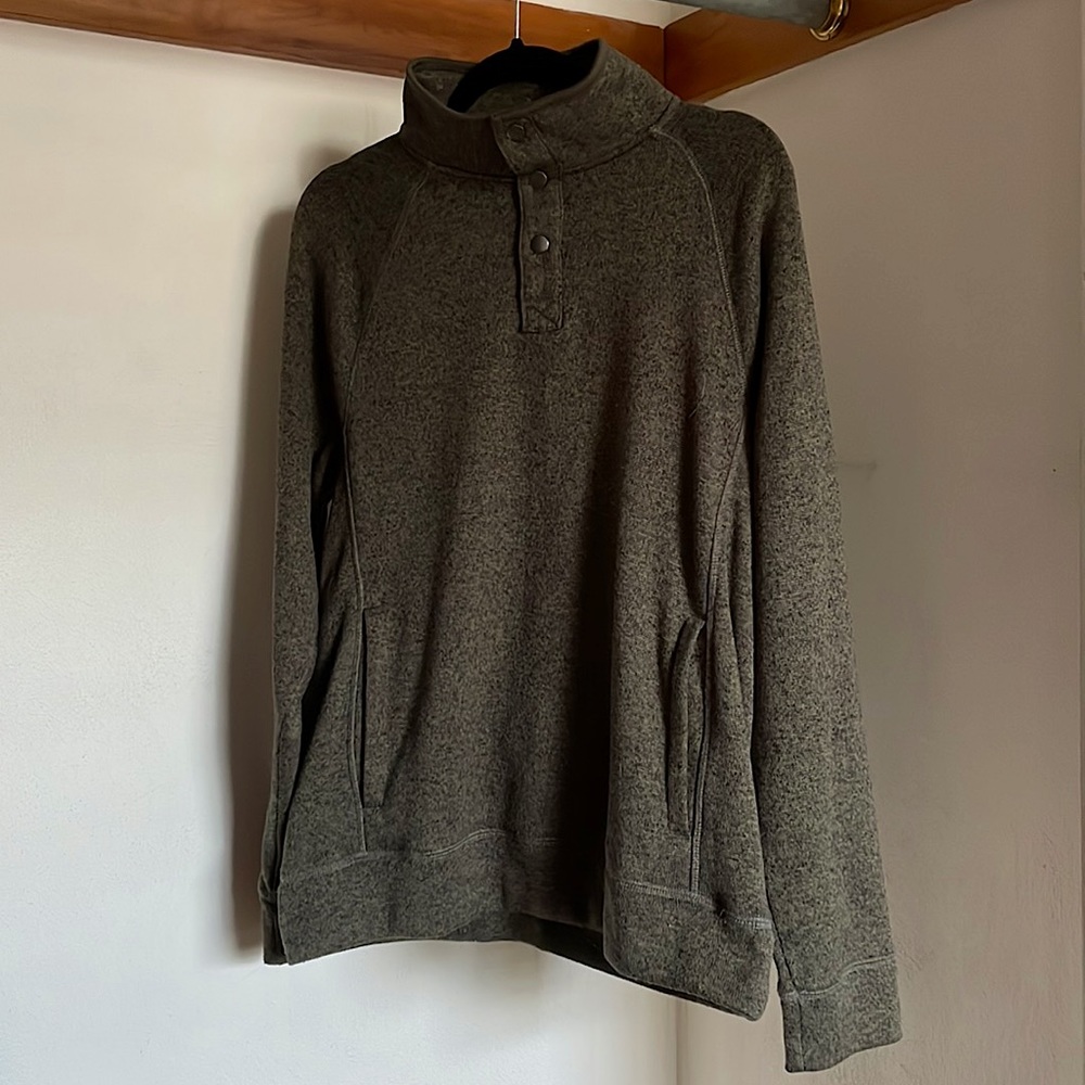 Sonoma Mock Turtleneck Sweater In Olive Green, Size M